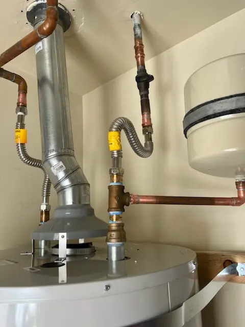 Water heater installation and plumbing repair in Grandy